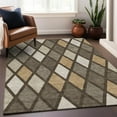 thumbnail image 1 of Addison Rugs Chantille Indoor/Outdoor Transitional Diamonds Brown Washable Rectangle Rug, 2'6" x 3'10", 1 of 6