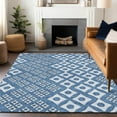 thumbnail image 1 of Addison Rugs Chantille Indoor/Outdoor Transitional Diamonds Denim Washable Rectangle Rug, 5' x 7'6", 1 of 6
