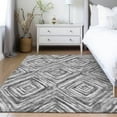 thumbnail image 1 of Addison Rugs Chantille Indoor/Outdoor Transitional Diamonds Gray Washable Rectangle Rug, 5' x 7'6", 1 of 6