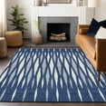 thumbnail image 1 of Addison Rugs Chantille Indoor/Outdoor Transitional Diamonds Navy Washable Rectangle Rug, 3' x 5', 1 of 6