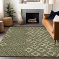 thumbnail image 1 of Addison Rugs Chantille Indoor/Outdoor Transitional Diamonds Olive Washable Rectangle Rug, 5' x 7'6", 1 of 6
