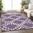 thumbnail image 1 of Addison Rugs Chantille Indoor/Outdoor Transitional Diamonds Purple Washable Rectangle Rug, 8' x 10', 1 of 6