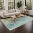 thumbnail image 1 of Addison Rugs Chantille Indoor/Outdoor Transitional Floral Aloe Machine Washable Rectangle Rug, 10' x 14', 1 of 8