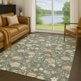 thumbnail image 1 of Addison Rugs Chantille Indoor/Outdoor Transitional Floral Basil Machine Washable Rectangle Rug, 9' x 12', 1 of 8