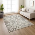 thumbnail image 1 of Addison Rugs Chantille Indoor/Outdoor Transitional Floral Beige Machine Washable Rectangle Rug, 9' x 12', 1 of 8