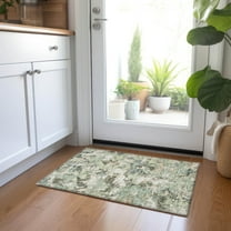 Addison Rugs Chantille Indoor/Outdoor Transitional Floral Beige Washable Rectangle Rug, 1'8" x 2'6"