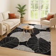 thumbnail image 1 of Addison Rugs Chantille Indoor/Outdoor Transitional Floral Black Machine Washable Rectangle Rug, 10' x 14', 1 of 8