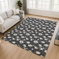 thumbnail image 1 of Addison Rugs Chantille Indoor/Outdoor Transitional Floral Black Machine Washable Rectangle Rug, 10' x 14', 1 of 8