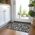 thumbnail image 1 of Addison Rugs Chantille Indoor/Outdoor Transitional Floral Black Washable Rectangle Rug, 1'8" x 2'6", 1 of 6
