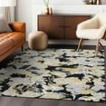 thumbnail image 1 of Addison Rugs Chantille Indoor/Outdoor Transitional Floral Black Washable Rectangle Rug, 8' x 10', 1 of 6