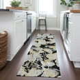 thumbnail image 1 of Addison Rugs Chantille Indoor/Outdoor Transitional Floral Black Washable Runner Rug, 2'3" x 7'6", 1 of 6