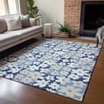 thumbnail image 1 of Addison Rugs Chantille Indoor/Outdoor Transitional Floral Blue Machine Washable Rectangle Rug, 8' x 10', 1 of 7