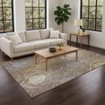 thumbnail image 1 of Addison Rugs Chantille Indoor/Outdoor Transitional Floral Brown Machine Washable Rectangle Rug, 3' x 5', 1 of 8