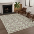thumbnail image 1 of Addison Rugs Chantille Indoor/Outdoor Transitional Floral Celery Machine Washable Rectangle Rug, 8' x 10', 1 of 8