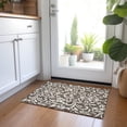 thumbnail image 1 of Addison Rugs Chantille Indoor/Outdoor Transitional Floral Chocolate Washable Rectangle Rug, 1'8" x 2'6", 1 of 3