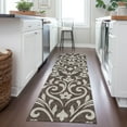 thumbnail image 1 of Addison Rugs Chantille Indoor/Outdoor Transitional Floral Chocolate Washable Runner Rug, 2'3" x 7'6", 1 of 6