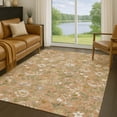 thumbnail image 1 of Addison Rugs Chantille Indoor/Outdoor Transitional Floral Copper Machine Washable Rectangle Rug, 3' x 5', 1 of 8