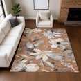 thumbnail image 1 of Addison Rugs Chantille Indoor/Outdoor Transitional Floral Copper Machine Washable Rectangle Rug, 5' x 7'6", 1 of 8