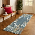 thumbnail image 1 of Addison Rugs Chantille Indoor/Outdoor Transitional Floral Denim Machine Washable Runner Rug, 2'3" x 7'6", 1 of 8