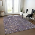 thumbnail image 1 of Addison Rugs Chantille Indoor/Outdoor Transitional Floral Eggplant Washable Rectangle Rug, 3' x 5', 1 of 6