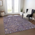 thumbnail image 1 of Addison Rugs Chantille Indoor/Outdoor Transitional Floral Eggplant Washable Rectangle Rug, 5' x 7'6", 1 of 6