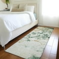 thumbnail image 1 of Addison Rugs Chantille Indoor/Outdoor Transitional Floral Emerald Machine Washable Runner Rug, 2'3" x 7'6", 1 of 7