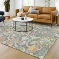 thumbnail image 1 of Addison Rugs Chantille Indoor/Outdoor Transitional Floral Gray Machine Washable Rectangle Rug, 5' x 7'6", 1 of 8