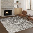 thumbnail image 1 of Addison Rugs Chantille Indoor/Outdoor Transitional Floral Gray Machine Washable Rectangle Rug, 5' x 7'6", 1 of 8