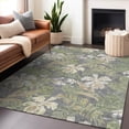 thumbnail image 1 of Addison Rugs Chantille Indoor/Outdoor Transitional Floral Gray Washable Rectangle Rug, 5' x 7'6", 1 of 6