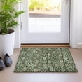 thumbnail image 1 of Addison Rugs Chantille Indoor/Outdoor Transitional Floral Green Washable Rectangle Rug, 1'8" x 2'6", 1 of 6