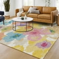 thumbnail image 1 of Addison Rugs Chantille Indoor/Outdoor Transitional Floral Ivory Machine Washable Rectangle Rug, 8' x 10', 1 of 8