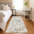 thumbnail image 1 of Addison Rugs Chantille Indoor/Outdoor Transitional Floral Ivory Machine Washable Runner Rug, 2'3" x 7'6", 1 of 7