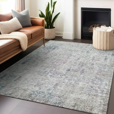 Addison Rugs Chantille Indoor/Outdoor Transitional Floral Ivory Washable Rectangle Rug, 10' x 14'