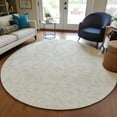 thumbnail image 1 of Addison Rugs Chantille Indoor/Outdoor Transitional Floral Ivory Washable Round Rug, 8' x 8', 1 of 6