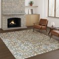 thumbnail image 1 of Addison Rugs Chantille Indoor/Outdoor Transitional Floral Khaki Machine Washable Rectangle Rug, 5' x 7'6", 1 of 8