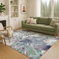 thumbnail image 1 of Addison Rugs Chantille Indoor/Outdoor Transitional Floral Lavender Machine Washable Rectangle Rug, 8' x 10', 1 of 8