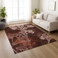 thumbnail image 1 of Addison Rugs Chantille Indoor/Outdoor Transitional Floral Merlot Machine Washable Rectangle Rug, 9' x 12', 1 of 8