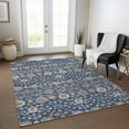 thumbnail image 1 of Addison Rugs Chantille Indoor/Outdoor Transitional Floral Navy Washable Rectangle Rug, 8' x 10', 1 of 6