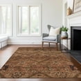 thumbnail image 1 of Addison Rugs Chantille Indoor/Outdoor Transitional Floral Paprika Washable Rectangle Rug, 9' x 12', 1 of 6