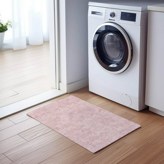 Addison Rugs Chantille Indoor/Outdoor Transitional Floral Pink Washable Rectangle Rug, 1'8" x 2'6"
