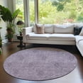 thumbnail image 1 of Addison Rugs Chantille Indoor/Outdoor Transitional Floral Plum Washable Round Rug, 8' x 8', 1 of 6