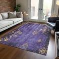 thumbnail image 1 of Addison Rugs Chantille Indoor/Outdoor Transitional Floral Purple Machine Washable Rectangle Rug, 10' x 14', 1 of 7