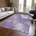 thumbnail image 1 of Addison Rugs Chantille Indoor/Outdoor Transitional Floral Purple Machine Washable Rectangle Rug, 9' x 12', 1 of 7