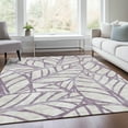 thumbnail image 1 of Addison Rugs Chantille Indoor/Outdoor Transitional Floral Purple Washable Rectangle Rug, 9' x 12', 1 of 6