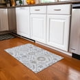 thumbnail image 1 of Addison Rugs Chantille Indoor/Outdoor Transitional Floral Silver Washable Rectangle Rug, 1'8" x 2'6", 1 of 6