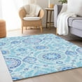 thumbnail image 1 of Addison Rugs Chantille Indoor/Outdoor Transitional Floral Sky Washable Rectangle Rug, 2'6" x 3'10", 1 of 6