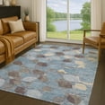 thumbnail image 1 of Addison Rugs Chantille Indoor/Outdoor Transitional Floral Teal Machine Washable Rectangle Rug, 3' x 5', 1 of 8