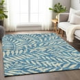 thumbnail image 1 of Addison Rugs Chantille Indoor/Outdoor Transitional Floral Teal Washable Rectangle Rug, 10' x 14', 1 of 6