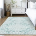 thumbnail image 1 of Addison Rugs Chantille Indoor/Outdoor Transitional Floral Teal Washable Rectangle Rug, 5' x 7'6", 1 of 6