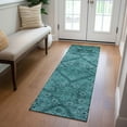thumbnail image 1 of Addison Rugs Chantille Indoor/Outdoor Transitional Floral Teal Washable Runner Rug, 2'3" x 7'6", 1 of 6